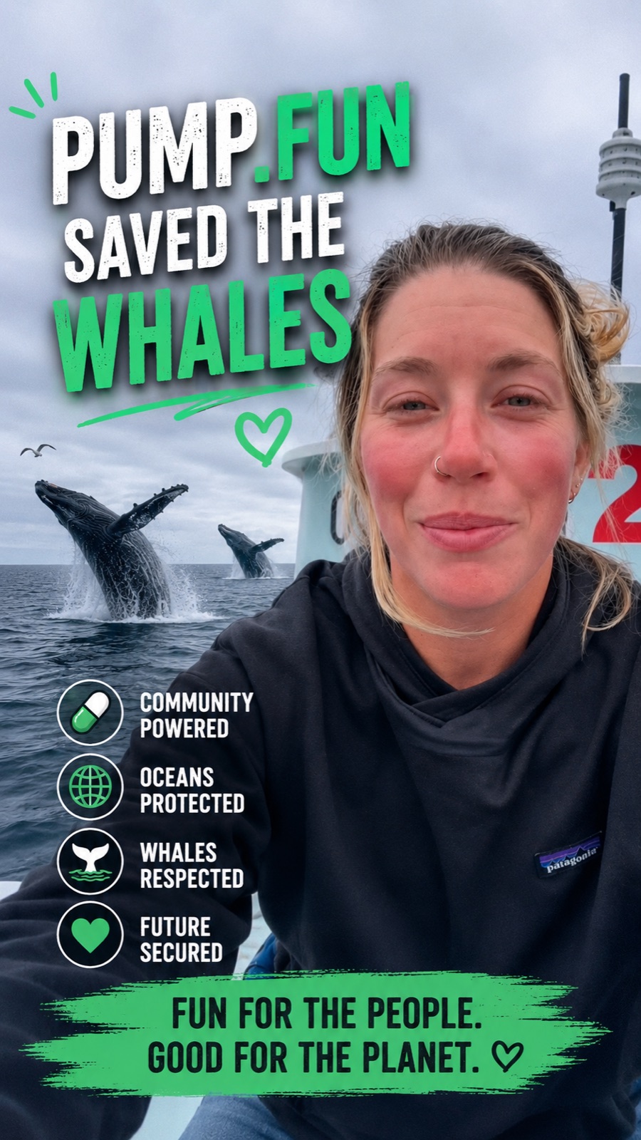 Kelsey Pfendler at sea